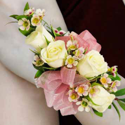 White Rose Shoulder Corsage