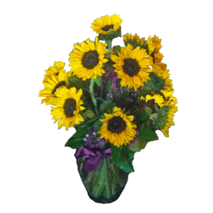 Sunflowers & Waxflower