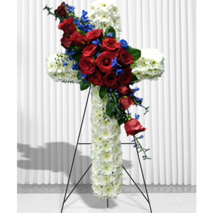 Patriotic Cross | Floral Express Little Rock