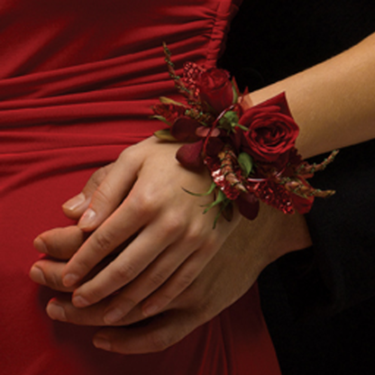 Red Rose Wristlet