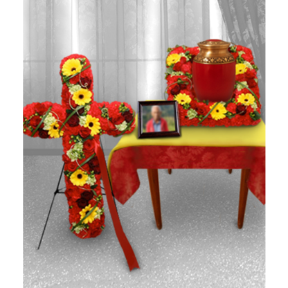 Memorial Cross & Frame | Floral Express Little Rock