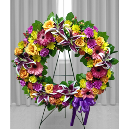 Bright & Colorful Wreath | Floral Express Little Rock