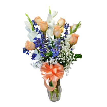 Peachy Blue | Floral Express Little Rock