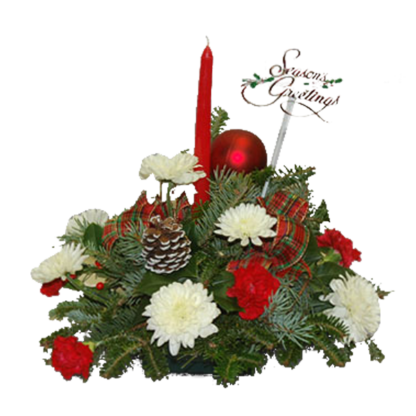 Single Candle Season's Greeter | Floral Express Little Rock