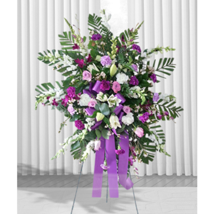 Orchid & White Easel | Floral Express Little Rock