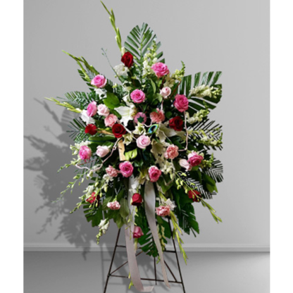 Red, White, & Pink Easel | Floral Express Little Rock