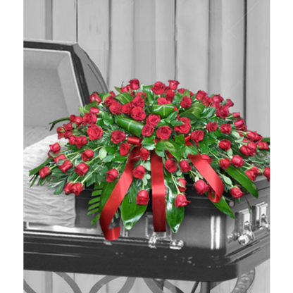 Red Rose Casket Spray | Floral Express Little Rock