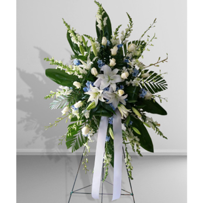 Blue & White Easel